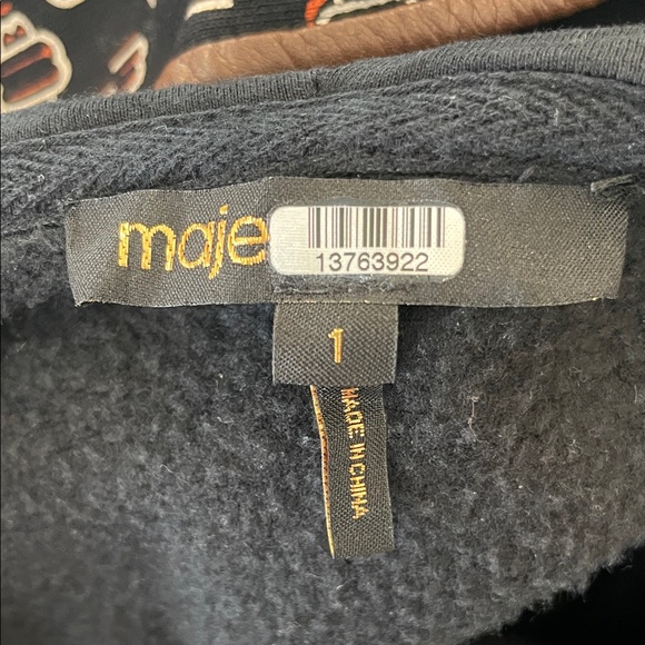 Maje Trame Zip Sweatshirt (Maje 1/US 2-4) - Picture 4 of 13